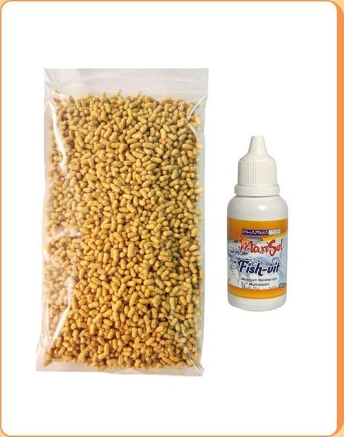 Pond Stick Naturel Japon Balığı Yemi 100Gr + Fish-Vit Balık Vitamini
