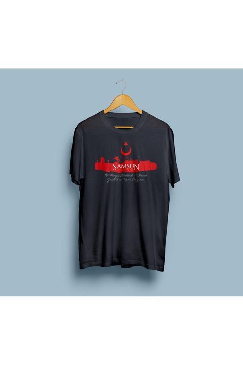 Oversize Samsun 19 mayıs tasarımlı unisex T-shirt