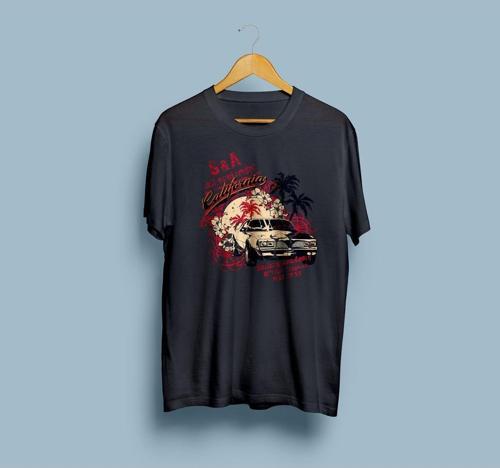 Oversize California Vice city Tasarım Yazlık Unisex T-shirt