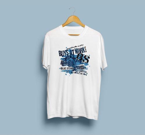 Oversize Boys at Work Tasarım Unisex T-shirt
