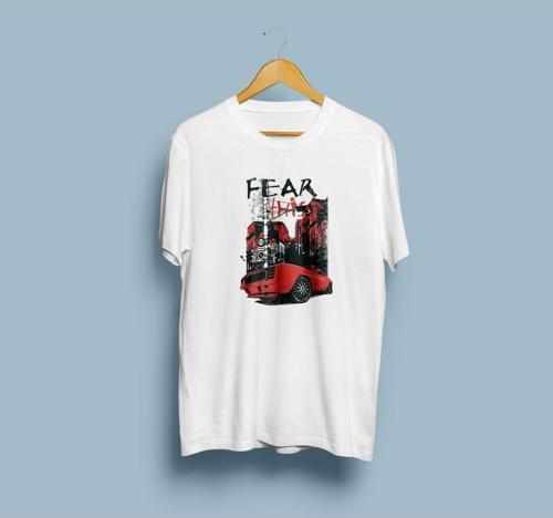 Oversize Fear This Tasarım Unisex T-shirt