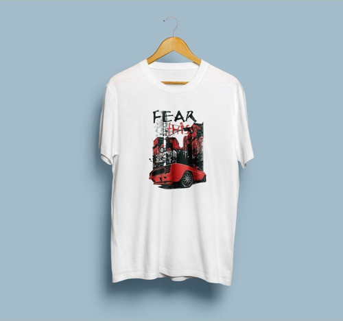 Oversize Fear This Tasarım Unisex T-shirt