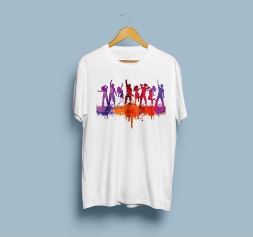 Oversize Dans/konsesr/festival tasarım unisex T-shirt