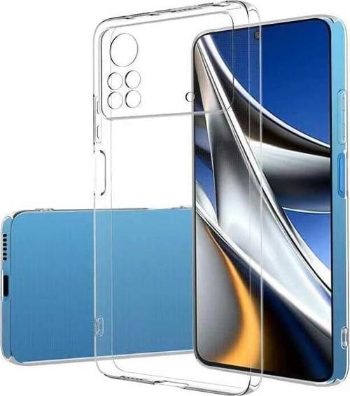Xiaomi Poco X4 Pro Uyumlu Kamera Korumalı Darbe Önleyici Ultra Slim TPU Şeffaf Silikon Kılıf