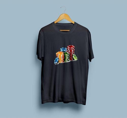 Oversize Poker çipleri unisex T-shirt