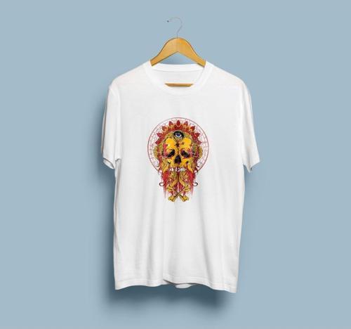 Oversize Kurukafa Dövme Unisex T-shirt