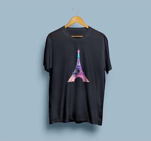 Oversize Eyfel Kulesi / Eiffel Tower Tasarım unisex T-shirt