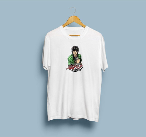 Oversize gyakkyou burai kaiji live action tasarımlı unisex T-shirt