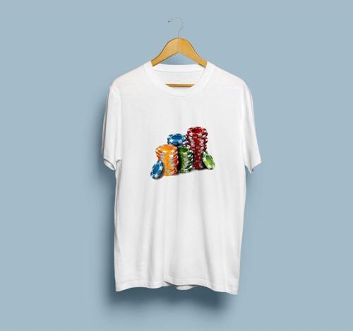 Oversize Poker çipleri unisex T-shirt