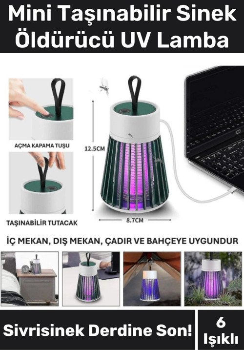 Premium Sessiz Yükseltmiş Güç 6 Uv Işık Elektrikli Uv Sinek Sivrisinek Haşere Öldürücü Lamba