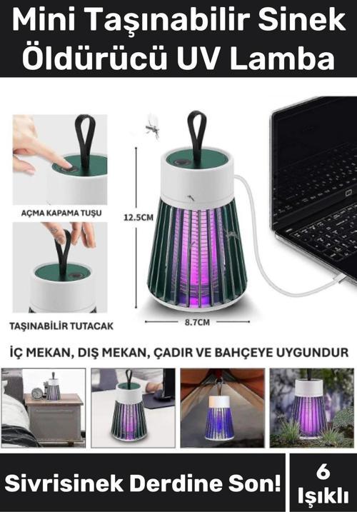 Premium Sessiz Yükseltmiş Güç 6 Uv Işık Elektrikli Uv Sinek Sivrisinek Haşere Öldürücü Lamba