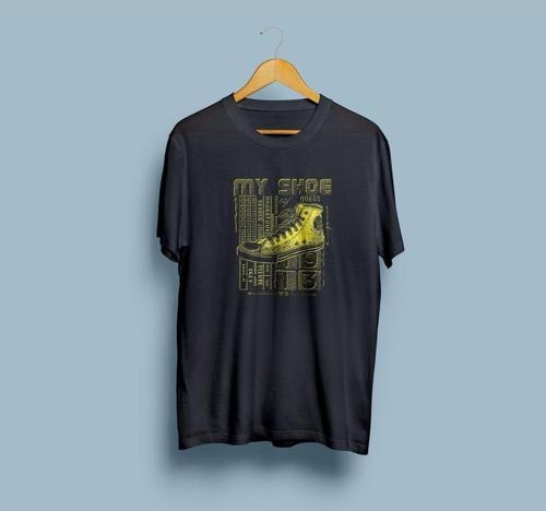 Oversize My shoe Tasarım unisex T-shirt
