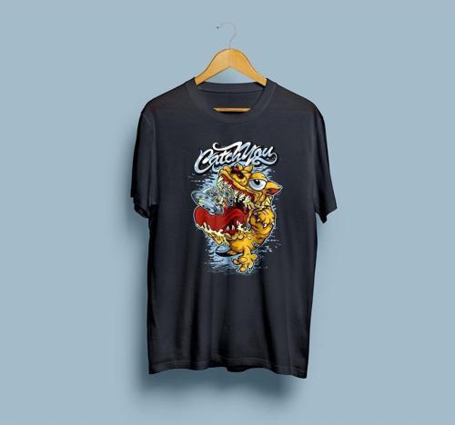 Oversize CatchYou tasarım unisex T-shirt