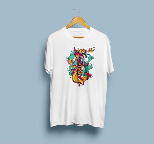 Oversize Vektör Art / Graffiti Unisex T-shirt