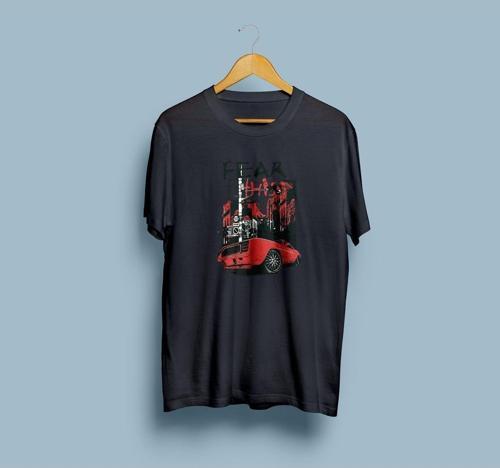 Oversize Fear This Tasarım Unisex T-shirt