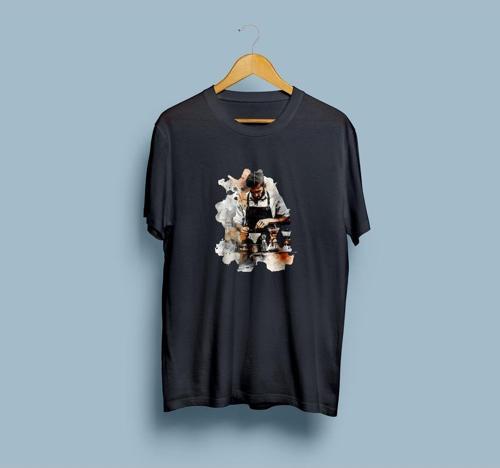 Oversize Barista Tasarım unisex T-shirt