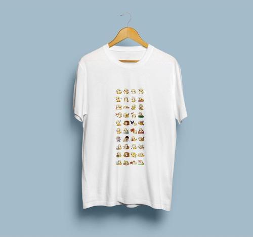 Oversize Tüm Duygusal Modlar Tasarım unisex T-shirt