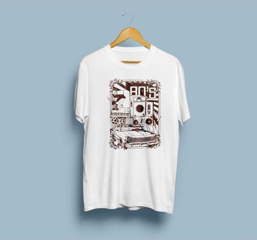 Oversize Nostalji tasarım unisex T-shirt