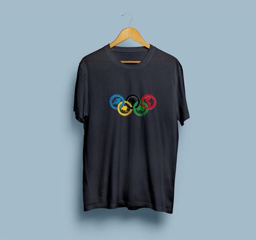Oversize Kıtalar/continents tasarımlı unisex T-shirt
