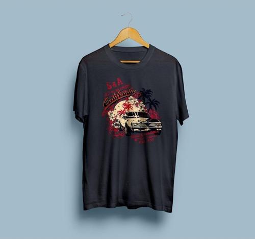 Oversize California Vice city Tasarım Yazlık Unisex T-shirt
