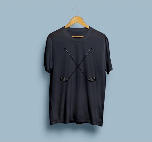 Oversize Golf Stick Tasarım Unisex T-shirt