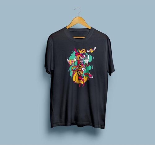 Oversize Vektör Art / Graffiti Unisex T-shirt