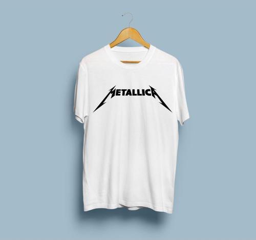 Oversize Metallica yazılı / tasarımlı unisex T-shirt