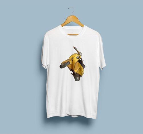 Oversize P! Motobycle Tasarım unisex T-shirt