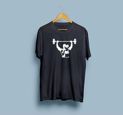 Oversize Çiftlere özel Tasarımlı unisex Gym / fitness T-shirt