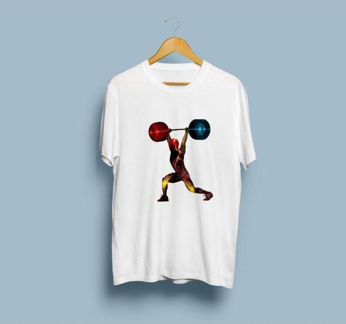 Oversize Halter Olimpiyat Oyunları tasarım unisex T-shirt