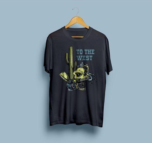 Oversize To The West Kaktüs Tasarım unisex T-shirt