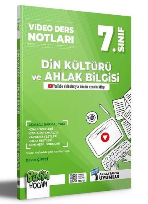 2023 7.Sınıf Din Kültürü ve Ahlak Bilgisi Video Ders Notları Konu Anlatımı
