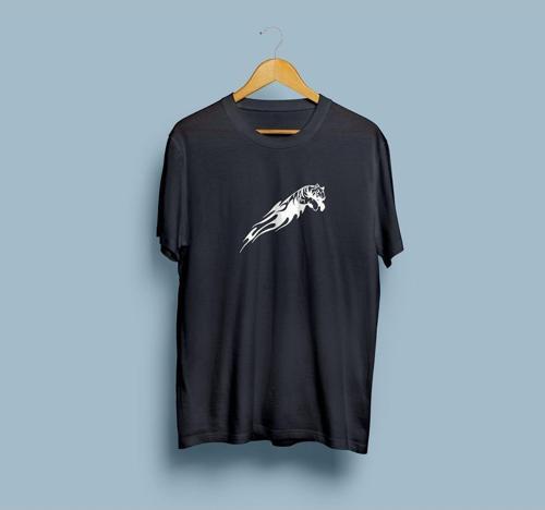 Oversize Alevli P uma tasarımlı unisex T-shirt