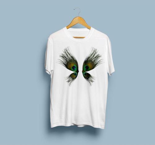 Oversize Kelebek Kanadı Tasarım Unisex T-shirt