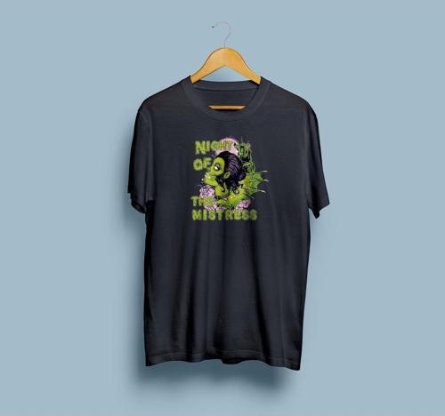 Oversize Night Of The Mistress Tasarım unisex T-shirt