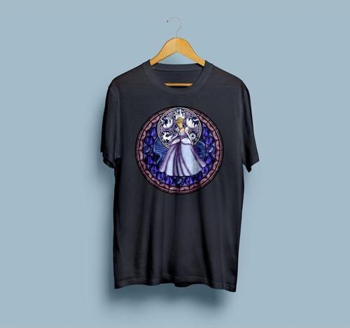 Oversize Cinderella Tasarım Unisex T-shirt