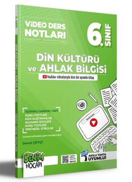2023 6.Sınıf Din Kültürü ve Ahlak Bilgisi Video Ders Notları (Konu Anlatımı)