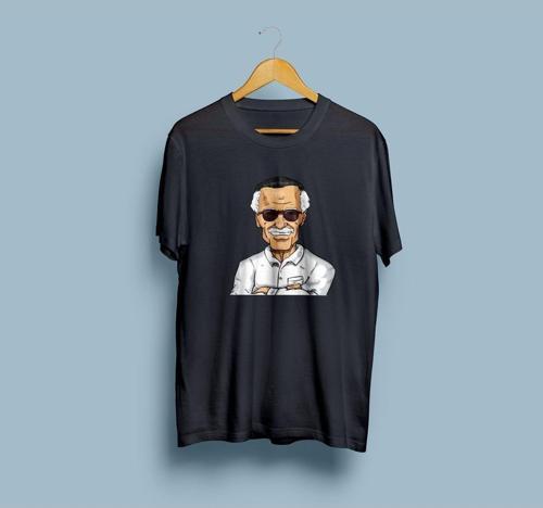 Oversize Stan Lee Tasarım Unisex T-shirt