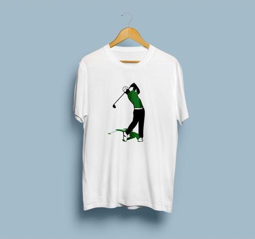 Oversize Golf Tasarım Unisex T-shirt
