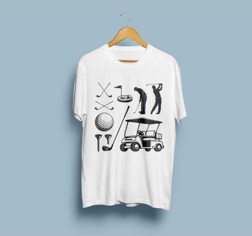Oversize Golf 3 Tasarım Unisex T-shirt