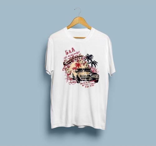 Oversize California Vice city Tasarım Yazlık Unisex T-shirt
