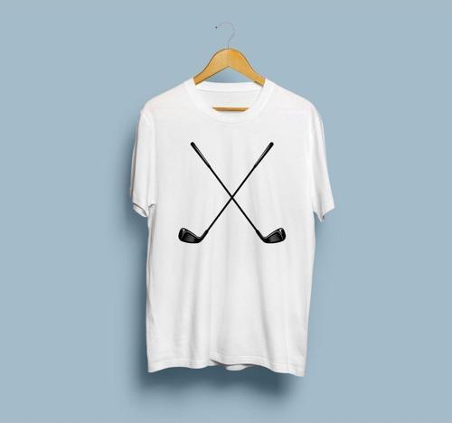Oversize Golf Stick Tasarım Unisex T-shirt