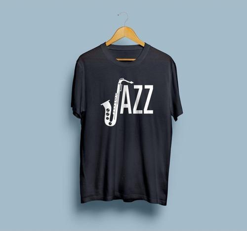 Oversize Jazz Tasarım Unisex T-shirt