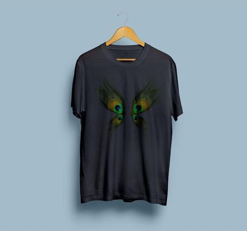 Oversize Kelebek Kanadı Tasarım Unisex T-shirt