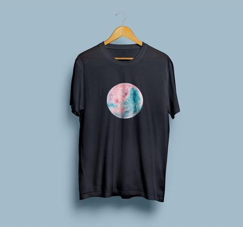 Oversize Planet / Gezegen Tasarım Unisex T-shirt
