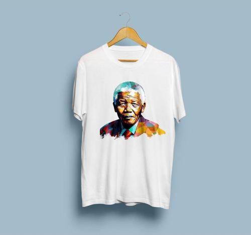Oversize Nelson Mandela Tasarım Unisex T-shirt