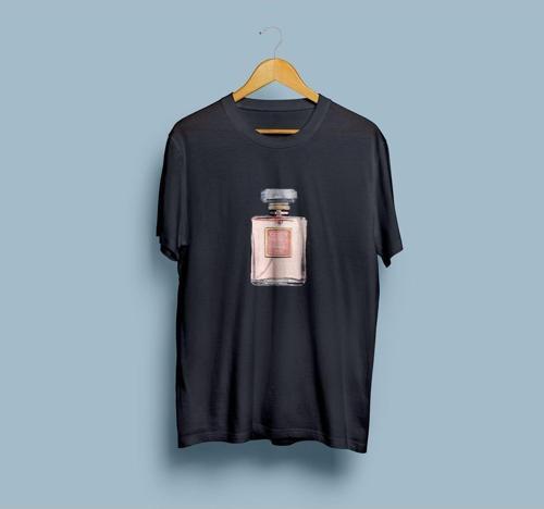 Oversize Parfüm Tasarım Unisex T-shirt