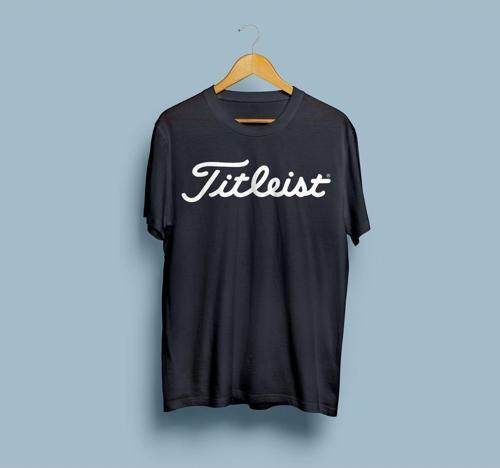 Oversize Titleist Logo Tasarım Unisex T-shirt