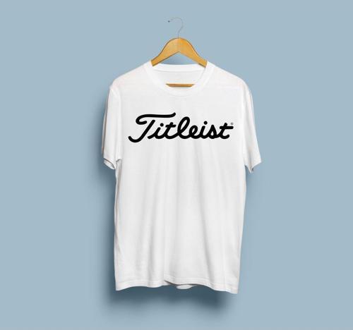 Oversize Titleist Logo Tasarım Unisex T-shirt
