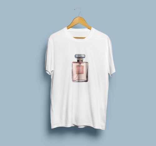 Oversize Parfüm Tasarım Unisex T-shirt